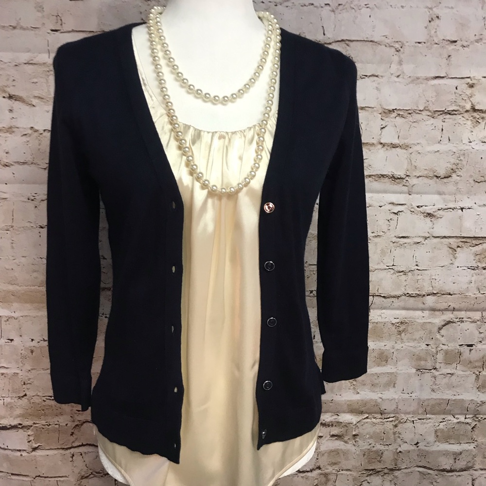 The Limited Navy Blue Cardigan-  extra small